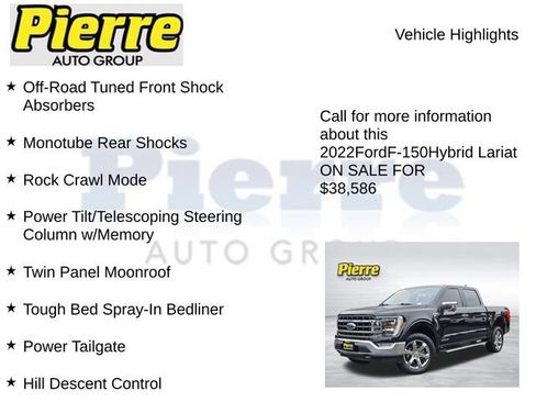 Used 2022 Ford F150 Lariat w/ Equipment Group 502A High AWD/4WD image 24