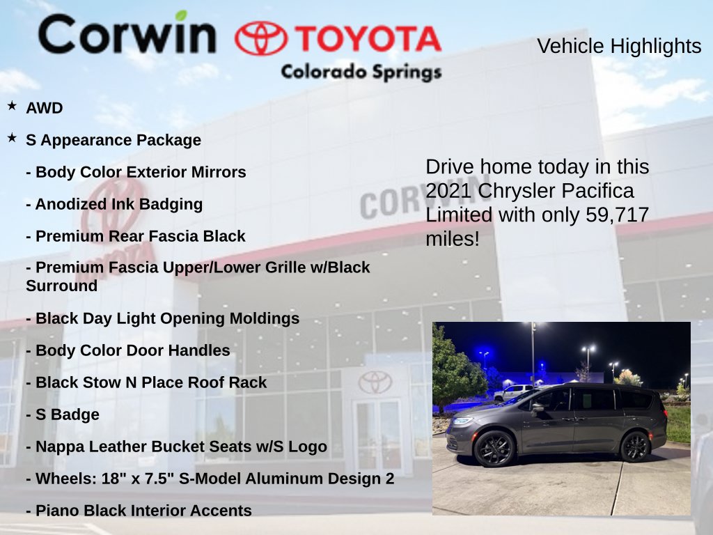 Used 2021 Chrysler Pacifica Limited w/ Uconnect Theater Family Group AWD/4WD image 7