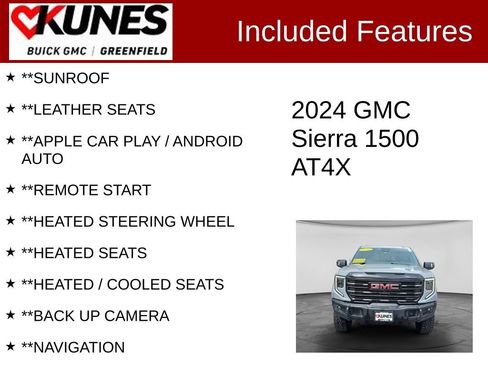 Used 2024 GMC Sierra 1500 AT4X AWD/4WD image 2