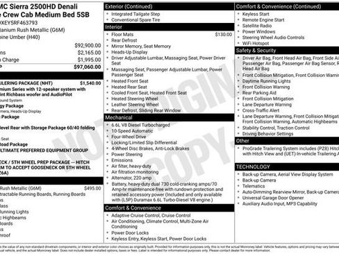 Used 2024 GMC Sierra 2500 Denali Ultimate w/ Max Trailering Package AWD/4WD image 7