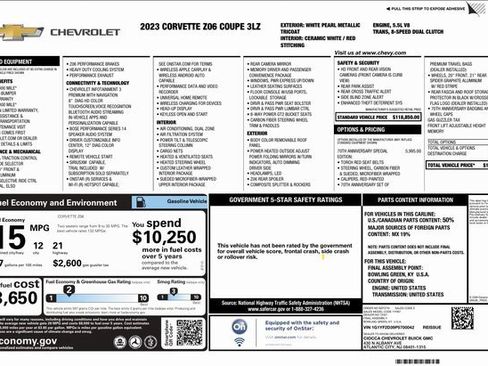 Used 2023 Chevrolet Corvette Z06 image 71