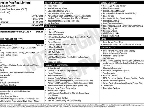 Used 2025 Chrysler Pacifica Limited FWD image 15