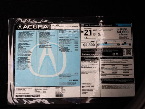 Used 2021 Acura NSX AWD/4WD image 27