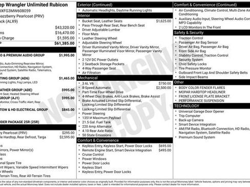 Used 2021 Jeep Wrangler Unlimited Rubicon AWD/4WD image 1