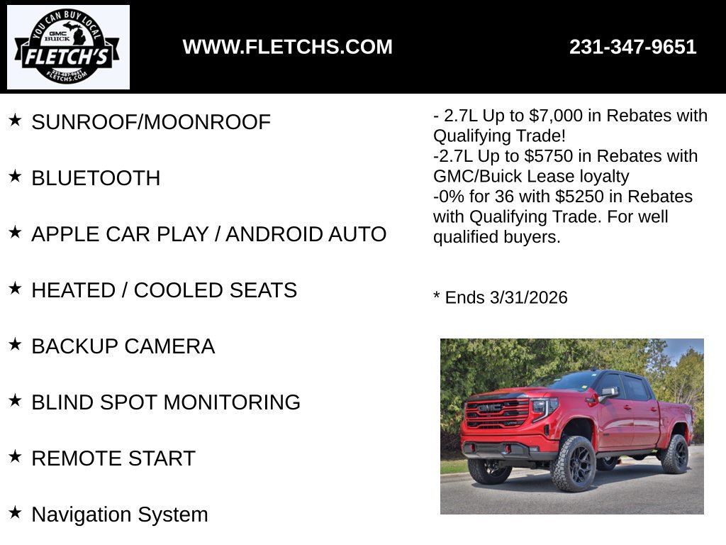New 2026 GMC Sierra 1500 AT4 w/ Technology Package AWD/4WD image 2