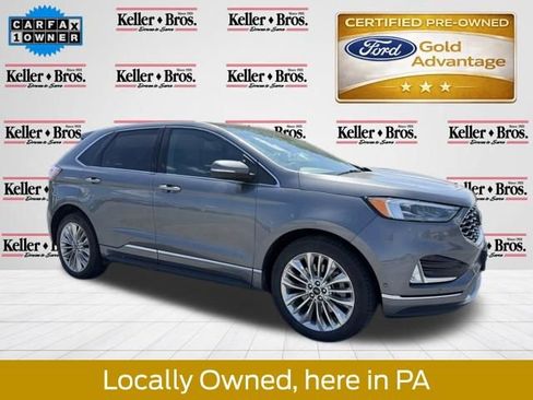 Certified 2021 Ford Edge Titanium w/ Equipment Group 301A AWD/4WD image 1