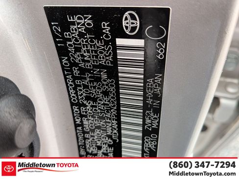 Certified 2022 Toyota Prius Prime LE image 38