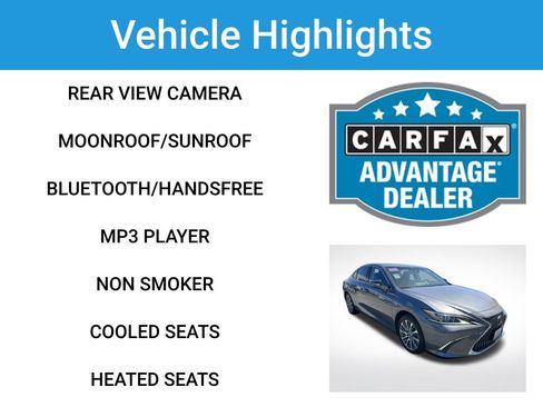 Used 2021 Lexus ES 350 w/ Premium Package FWD image 2