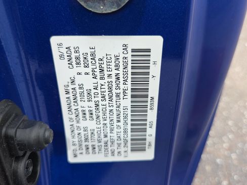 Used 2016 Honda Civic Touring image 16