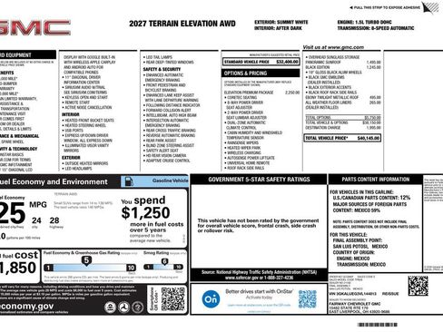 New 2027 GMC Terrain Elevation w/ Elevation Premium Package AWD/4WD image 4