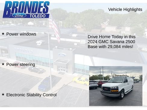 Used 2024 GMC Savana 2500 w/ Driver Convenience Package RWD image 12