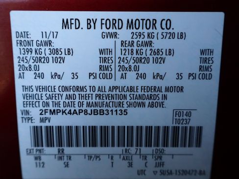 Used 2018 Ford Edge Sport w/ Equipment Group 401A AWD/4WD image 46