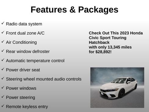 Certified 2023 Honda Civic Sport Touring image 8