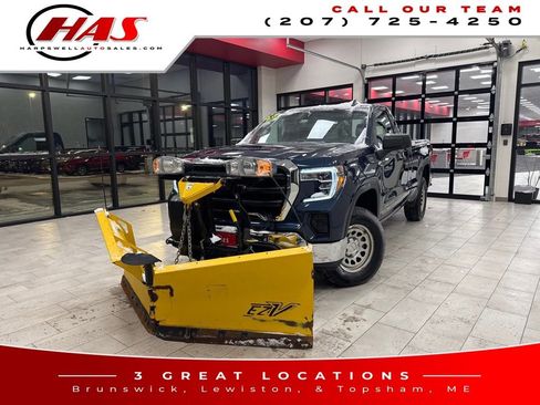 Used 2020 GMC Sierra 1500 4x4 Regular Cab w/ Snow Plow Prep Package image 1