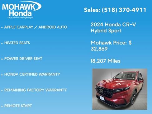 Certified 2024 Honda CR-V Sport image 16