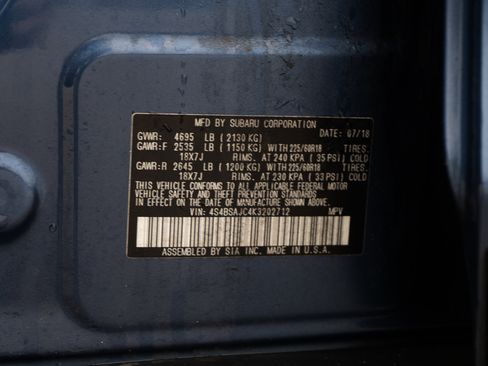 Used 2019 Subaru Outback 2.5i Limited w/ Protection Package #1 image 44