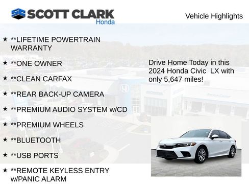 Used 2024 Honda Civic LX image 11
