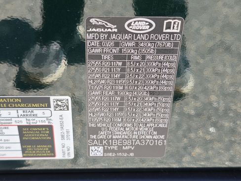 New 2026 Land Rover Range Rover Long Wheelbase Autobiography AWD/4WD image 36