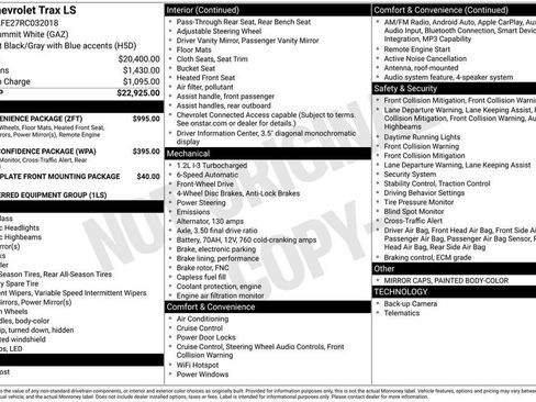 Used 2024 Chevrolet Trax LS w/ LS Convenience Package FWD image 2