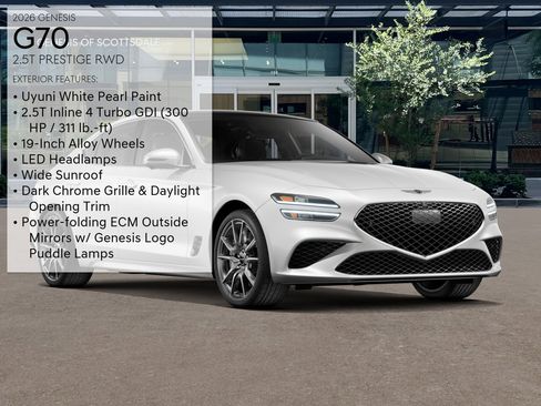 New 2026 Genesis G70 2.5T Prestige image 3