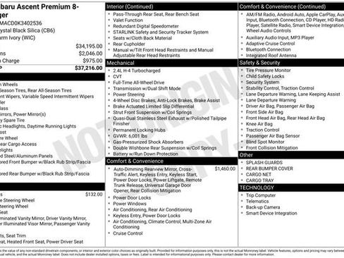 Used 2019 Subaru Ascent Premium image 48