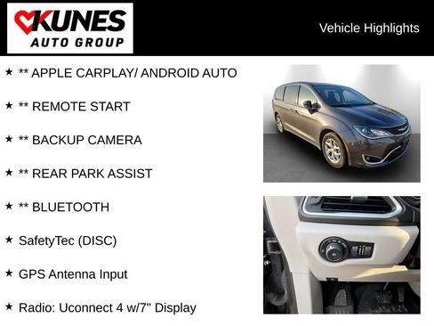 Used 2018 Chrysler Pacifica Touring Plus w/ Tire & Wheel Group FWD image 2