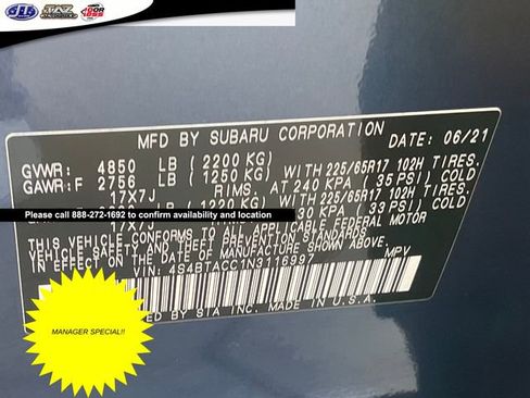 Used 2022 Subaru Outback Premium image 20