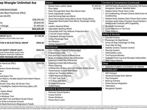 Used 2022 Jeep Wrangler Unlimited Rubicon 4xe w/ Safety Group image 38