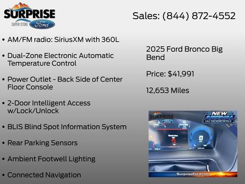 Used 2025 Ford Bronco Big Bend AWD/4WD image 20