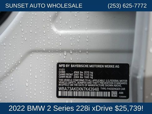 Used 2022 BMW 228i xDrive Gran Coupe 228i xDrive w/ Convenience Package image 32