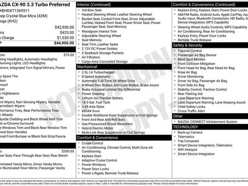 New 2026 MAZDA CX-90 3.3 Turbo w/ Preferred Package image 11