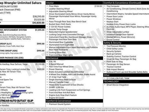 Used 2018 Jeep Wrangler Unlimited Sahara image 34