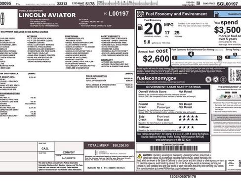 Used 2025 Lincoln Aviator Reserve w/ Equipment Group 201A AWD/4WD image 37