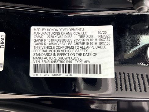 New 2026 Honda Odyssey Touring image 17