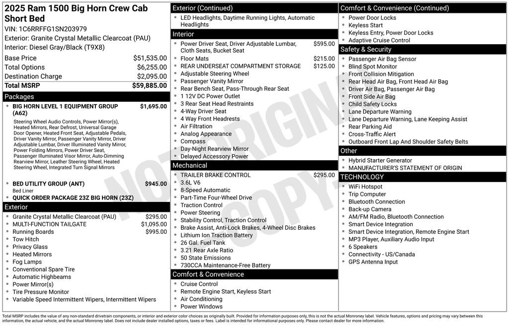 Certified 2025 RAM 1500 Big Horn AWD/4WD image 13