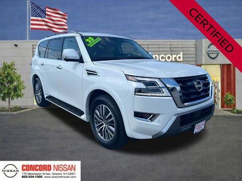 Certified 2023 Nissan Armada SL w/ Captain's Chairs Package AWD/4WD image 1