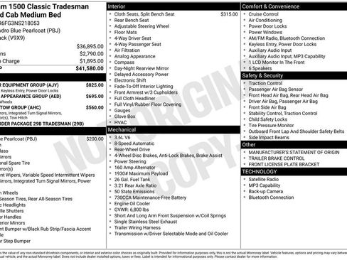 Used 2022 RAM 1500 Tradesman w/ Popular Equipment Group RWD image 2