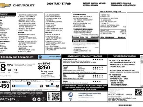 Used 2020 Chevrolet Trax LT w/ LT Convenience Package image 4