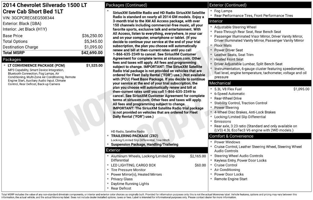 Used 2014 Chevrolet Silverado 1500 LT w/ LT Convenience Package RWD image 4