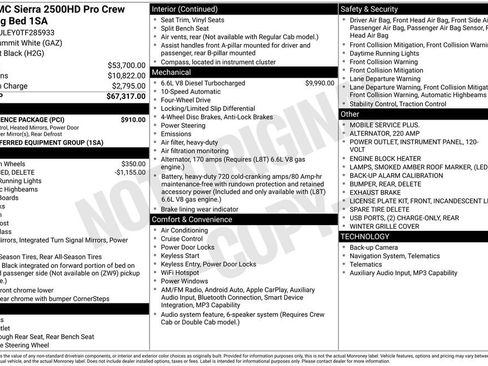 New 2026 GMC Sierra 2500 Pro w/ Convenience Package AWD/4WD image 16
