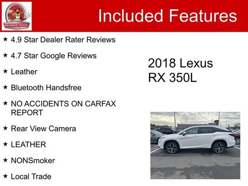 Used 2018 Lexus RX 350L AWD image 5