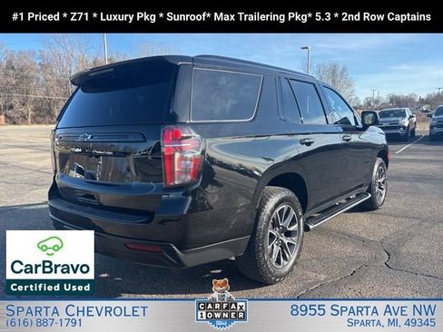 Certified 2024 Chevrolet Tahoe Z71 w/ Luxury Package AWD/4WD image 3