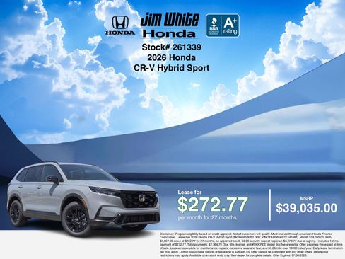 New 2026 Honda CR-V Sport image 3