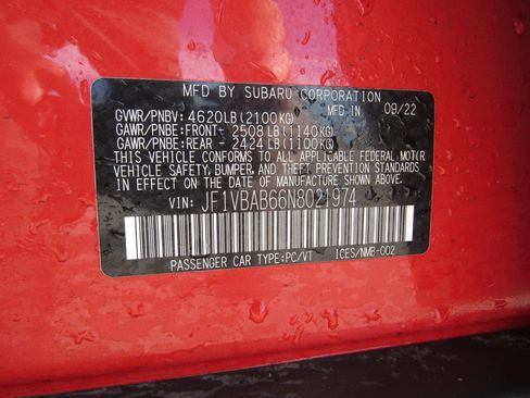 Used 2022 Subaru WRX w/ Popular Package #2A image 26