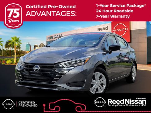 Certified 2025 Nissan Versa S w/ Trunk Package image 1