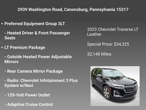 Used 2023 Chevrolet Traverse LT w/ LT Premium Package AWD/4WD image 6