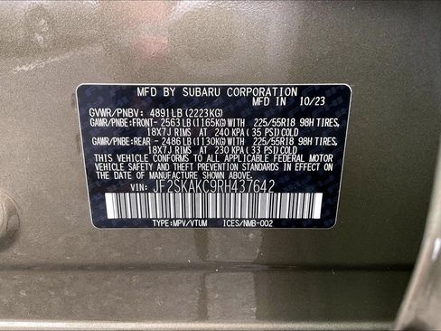 Certified 2024 Subaru Forester Limited AWD/4WD image 33