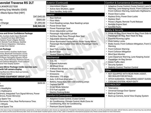 Used 2023 Chevrolet Traverse RS image 11