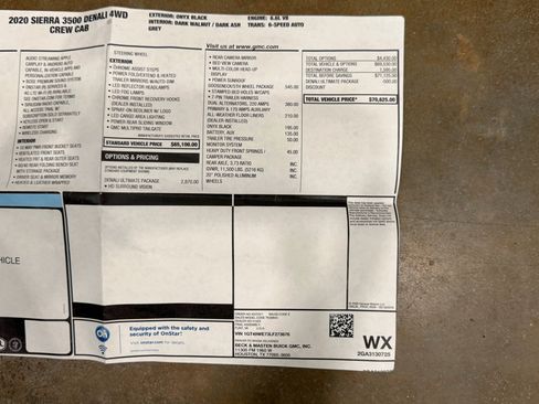 Used 2020 GMC Sierra 3500 Denali w/ Denali Ultimate Package image 85