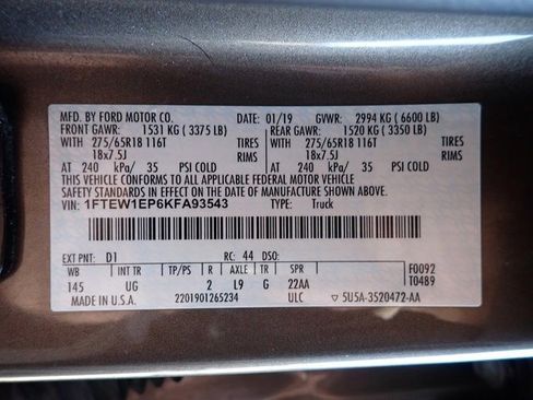 Used 2019 Ford F150 XLT w/ Equipment Group 302A Luxury image 13